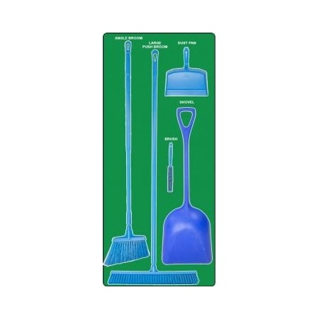 Accuform DRY ZONE STOREBOARDS PSB912GNBU PSB912GNBU